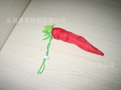 創意生活，綠色購物之旅 蔬菜紅辣椒折疊購物袋新品推薦
